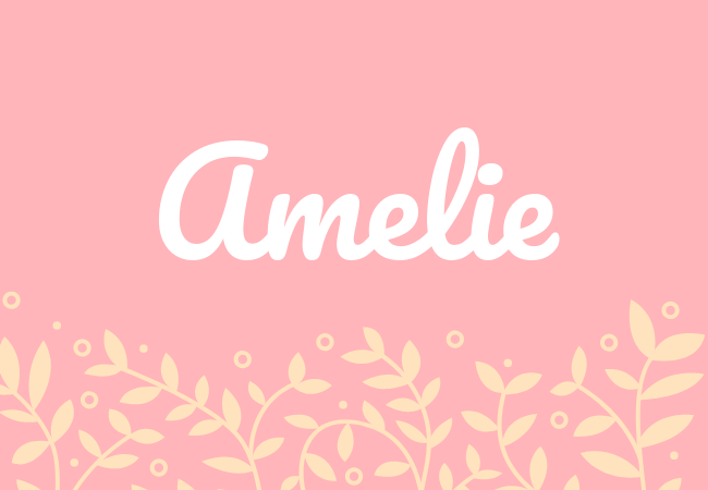 Most popular baby girl names Amelie