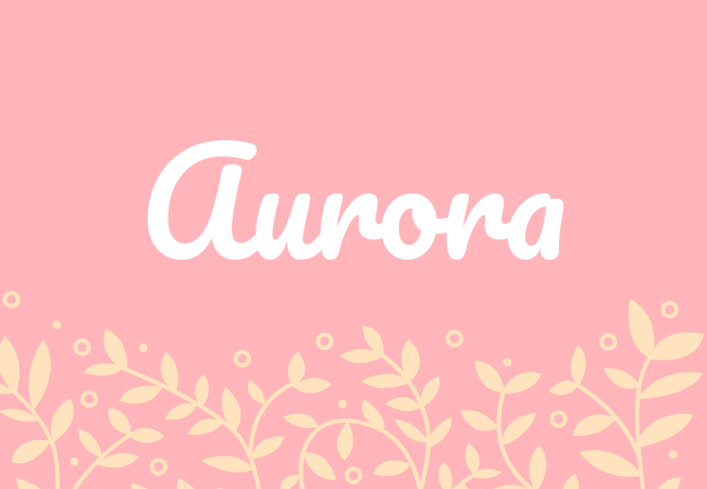 Most popular baby girl names Aurora