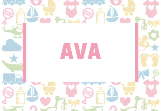Ava baby girl name babynames.co.uk