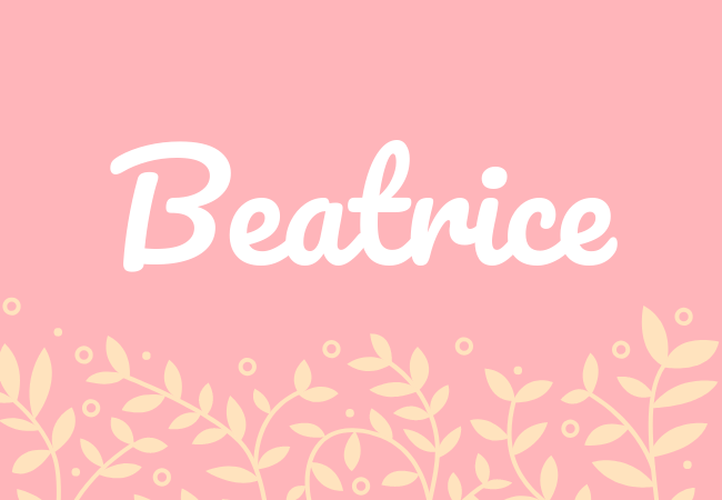 Most popular baby girl names Beatrice