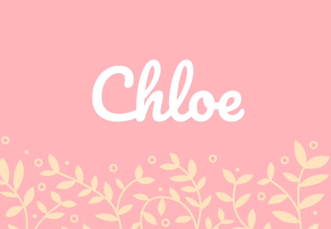 Most popular baby girl names Chloe