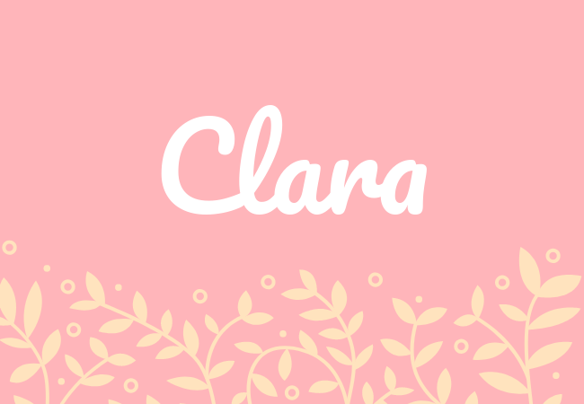Most popular baby girl names Clara