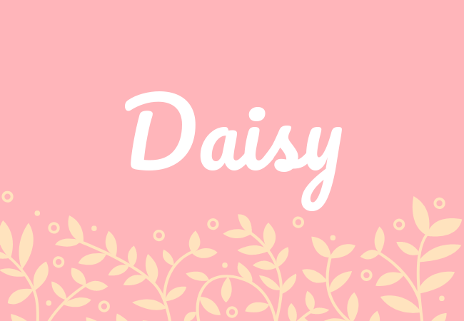 Daisy most popular baby girl names