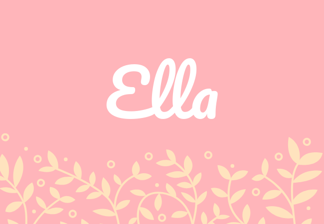 Ella most popular baby girl names