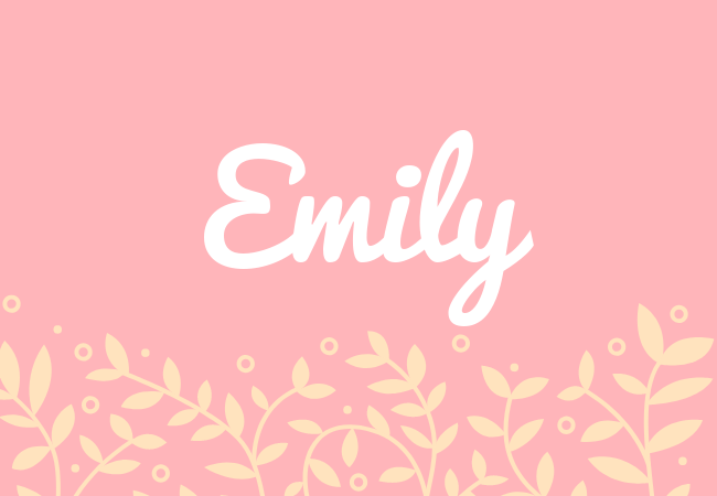 Emily most popular baby girl names