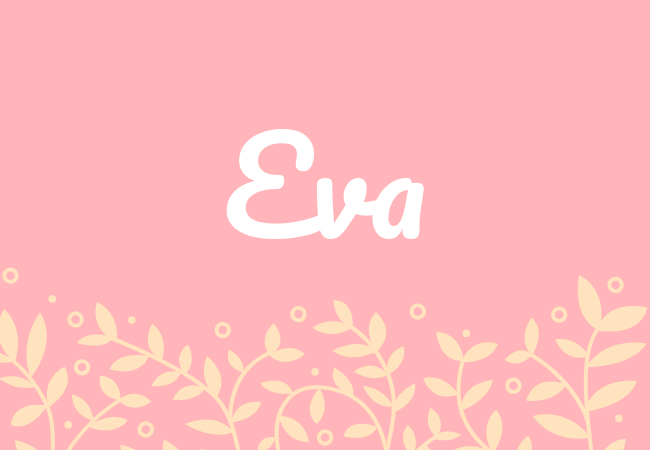 Most popular baby girl names Eva