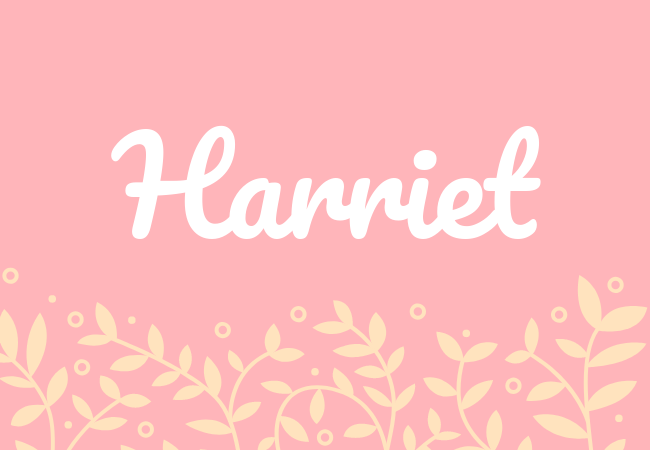 Most popular baby girl names Harriet