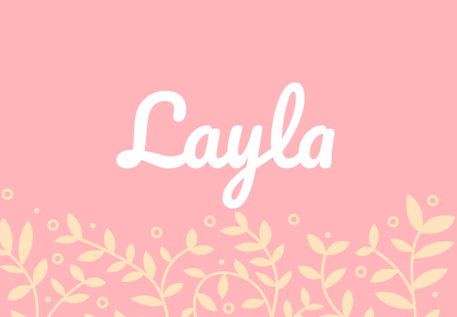 Most popular baby girl names Layla