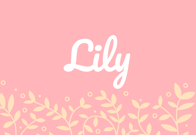 Lily most popular baby girl names