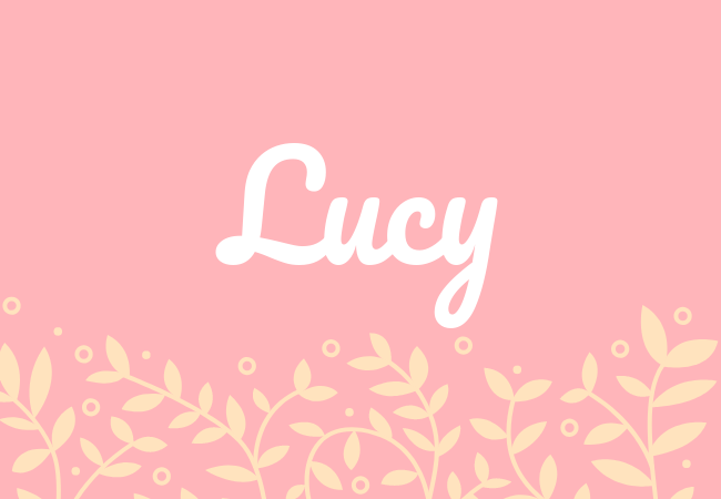Most popular baby girl names Lucy