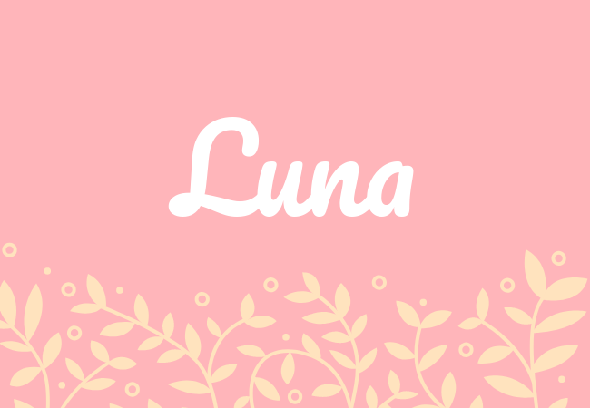 Most popular baby girl names Luna