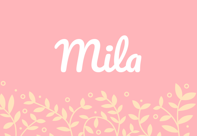 Most popular baby girl names Mila