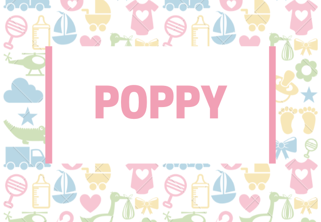 Poppy baby girl name babynames.co.uk