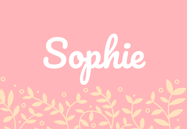 Sophie most popular baby girl names