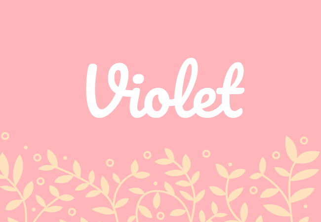 Most popular baby girl names Violet