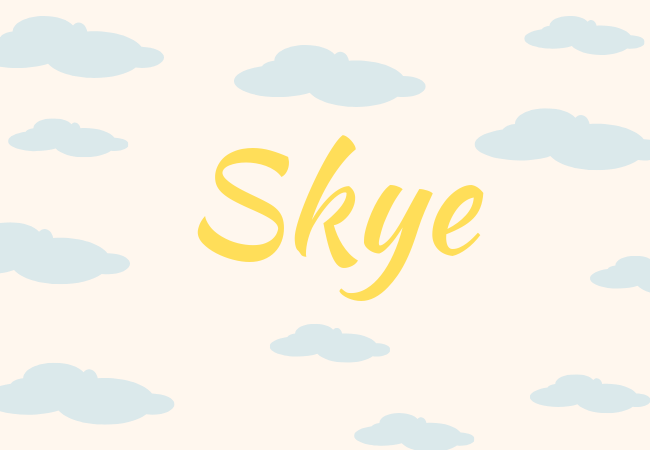 Summer baby names Skye