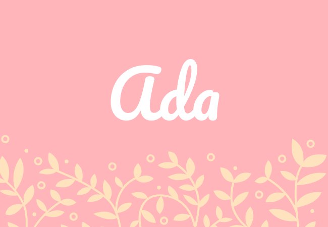 Ada most popular baby girl names